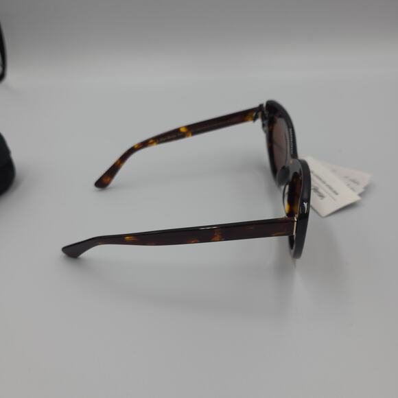 & Other Stories Oversized Cat Eye Sunglasses in Brown Tortoiseshell main image 4
